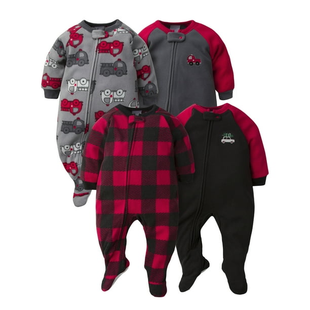 home swee Baby and Toddler Girls Boys Non-Slip Fleece Footed Pajamas Sleep and Play Blanket Sleeper